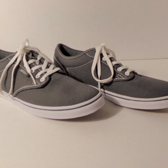 WOMENS VANS SIZE 8 GRAY AND WHITE SO NICE! - Picture 5 of 7